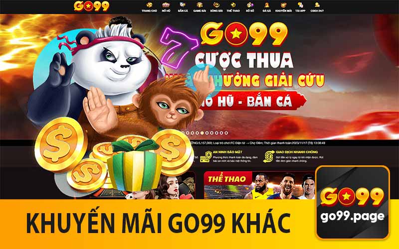 Khuyến mãi GO99 khác